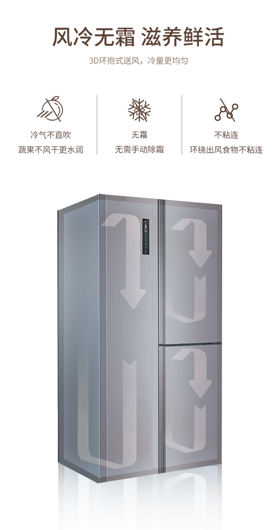 對(duì)開門冰箱BCD-500WIPDC